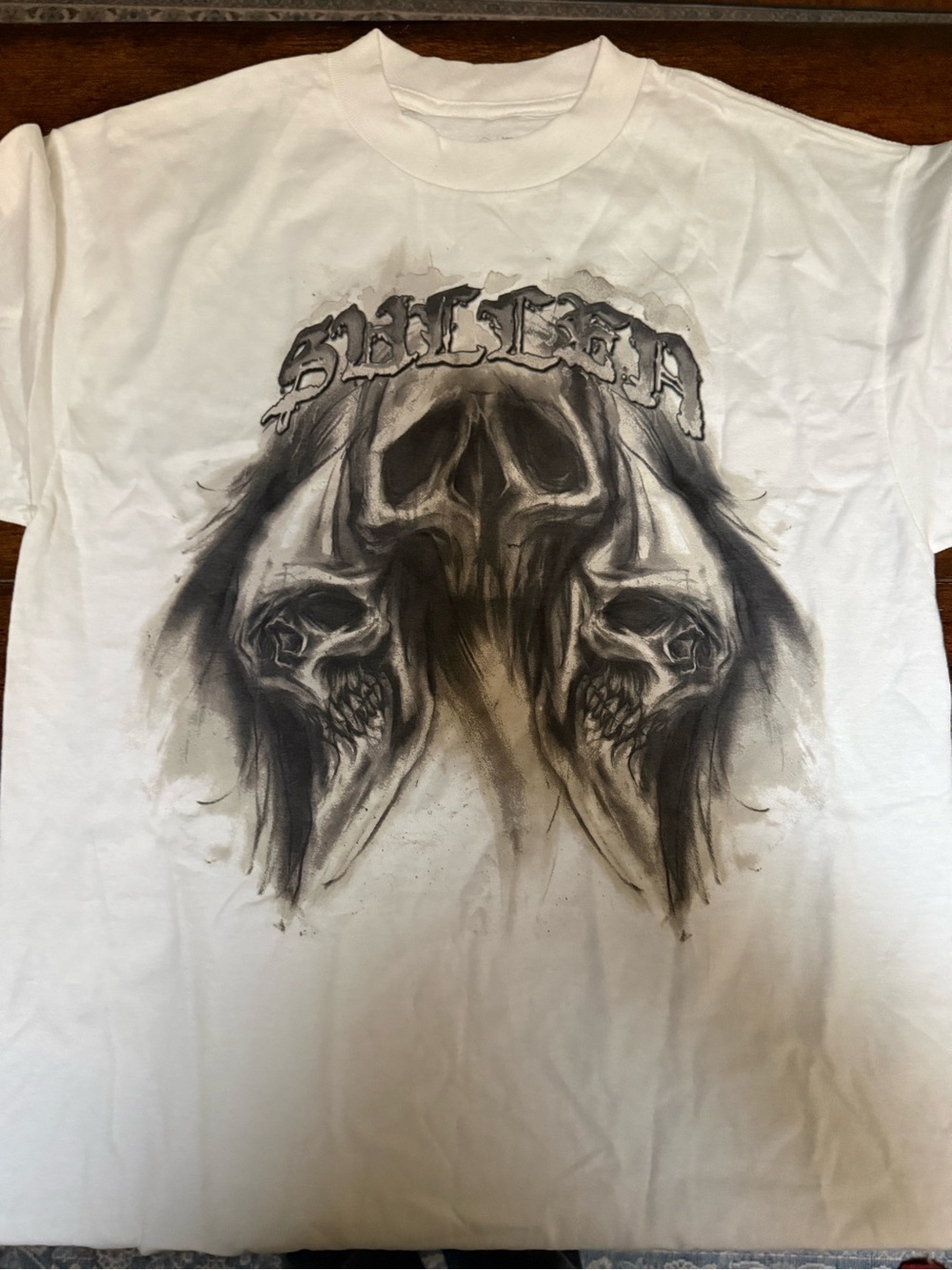 Sullen White Skull Graphic Short Sleeve Tee